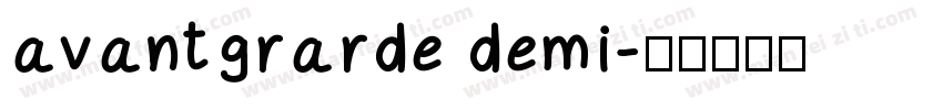 avantgrarde demi字体转换